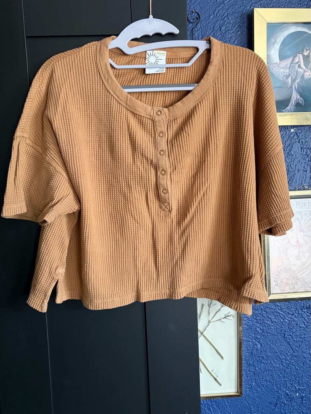 Aerie Waffle Knit Crop Top